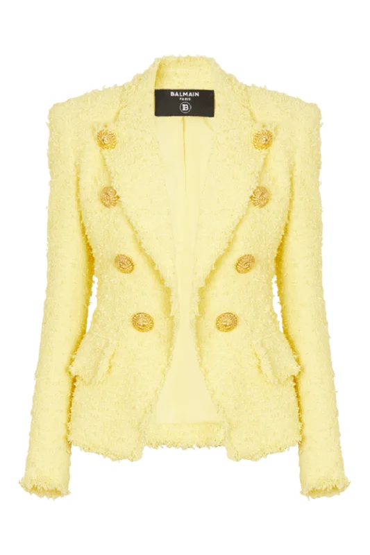 Eight Button Jacket - Jaune Pâle