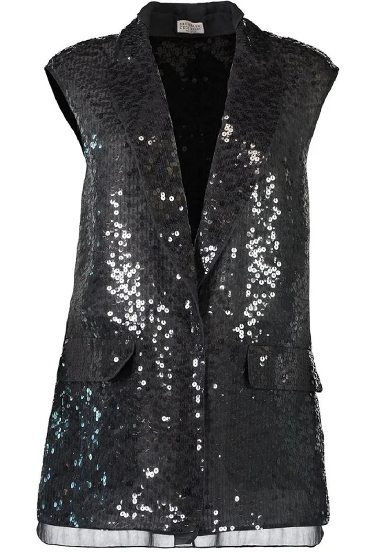 Dazzling Embroidery Vest