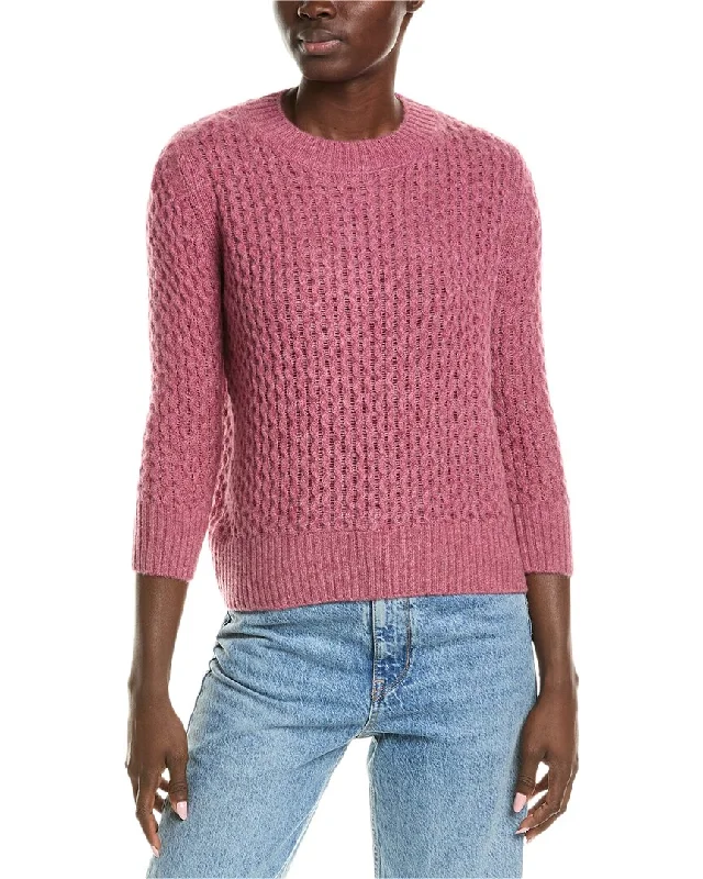 QUINN Honeycomb Cashmere Sweater