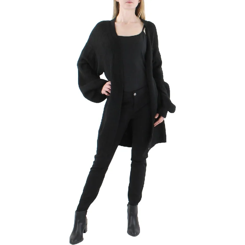 Vigoss Womens Open Front Balloon Sleeve Cardigan Sweater