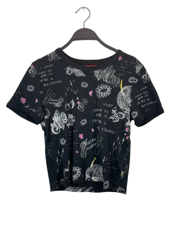 Heaven By Marc Jacobs/T-Shirt/M/All Over Print/Cotton/BLK/ERI BABY TEE/3F3RTP005C62