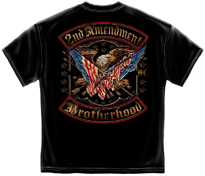 2nd Amendment Double Flag Foil T-Shirt #RN2245