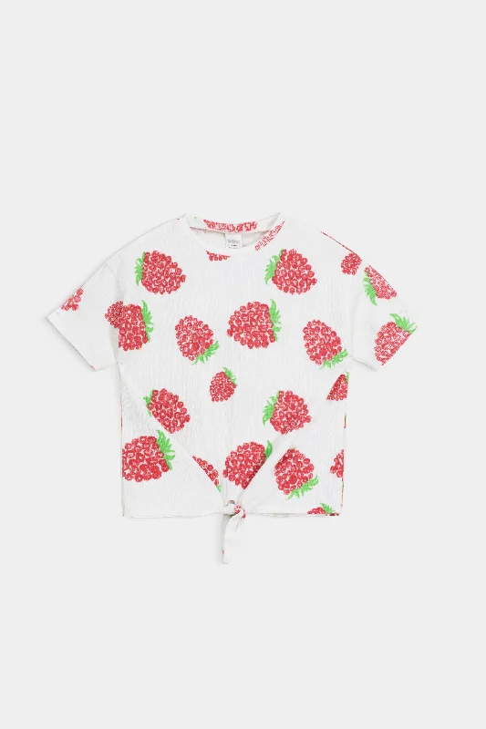 Knotted Printed T-Shirt