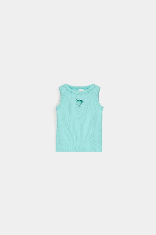 Tank Top with Heart Details