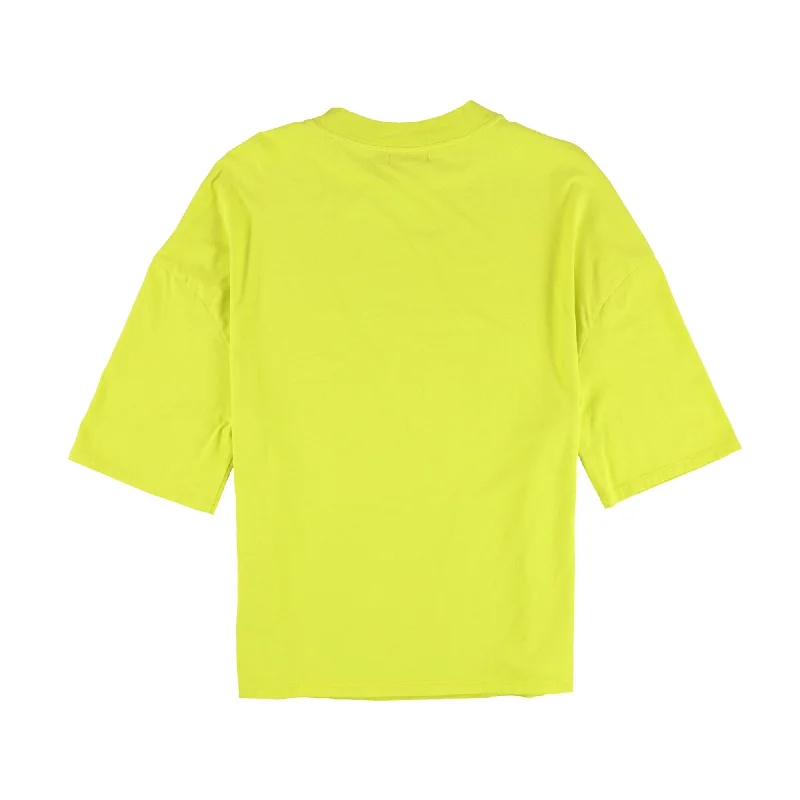 n:philanthropy Womens Oversized Basic T-Shirt, Yellow, Small