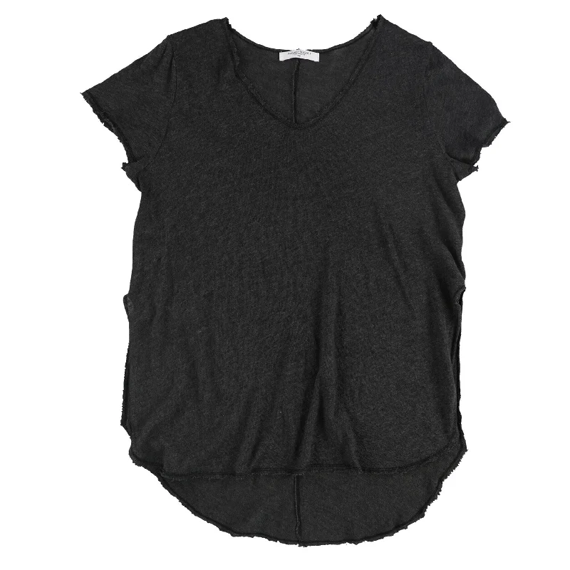 Project Social T Womens Oversized Raw Edge Basic T-Shirt