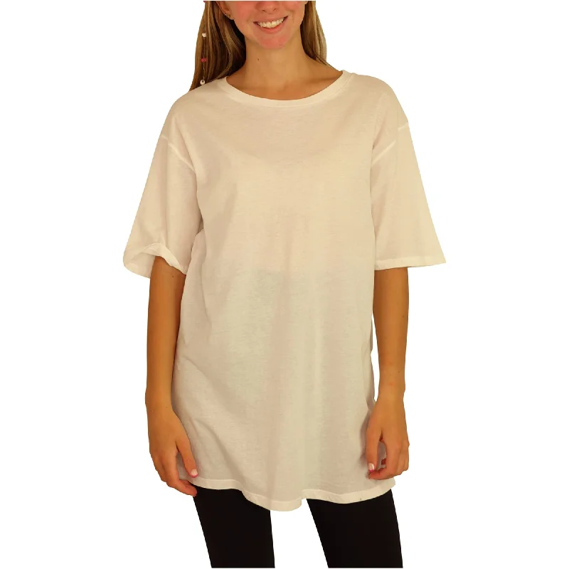 Treasure & Bond Womens Oversized Solid Basic T-Shirt, White, Small