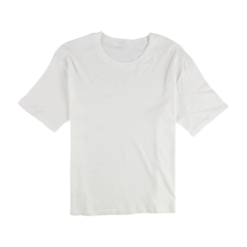 Treasure & Bond Womens Solid Oversized Basic T-Shirt, White, Small