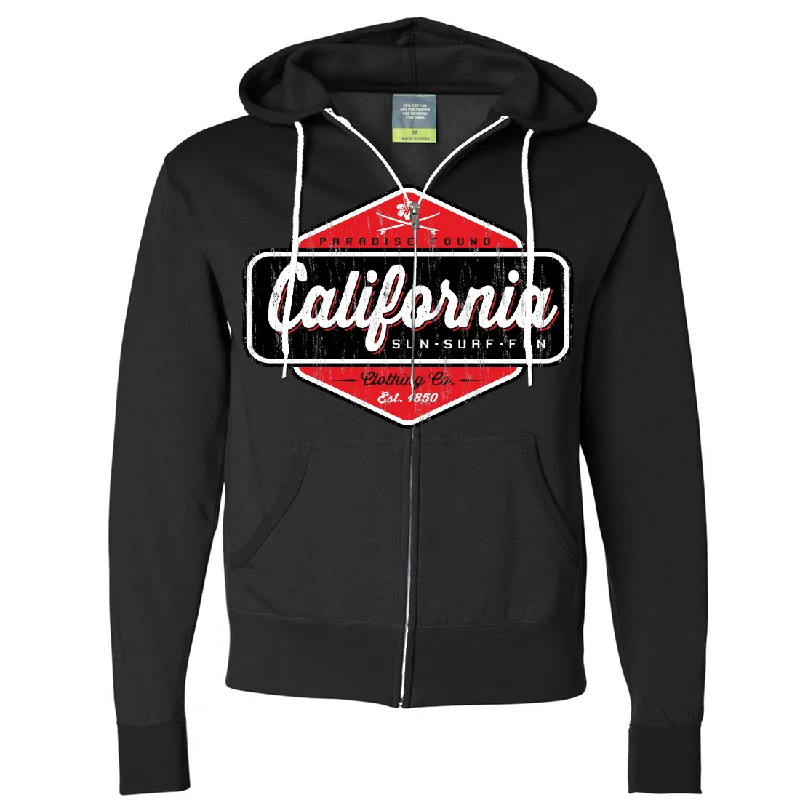 California Paradise Found Zip-Up Hoodie