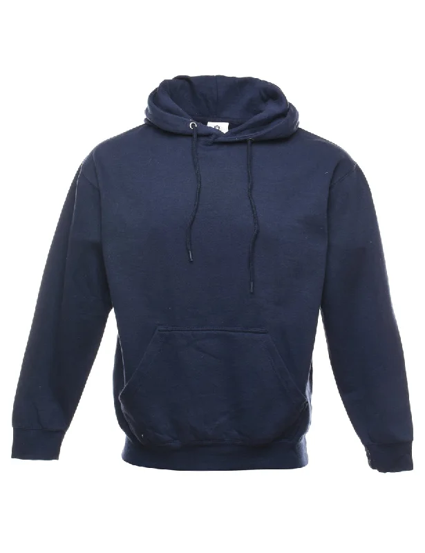 Navy Hooded Sweatshirt - M