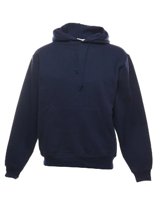 Navy Hooded Sweatshirt - S