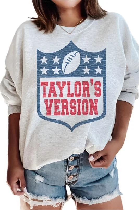 Taylors Version Football Graphic Sweatshirt