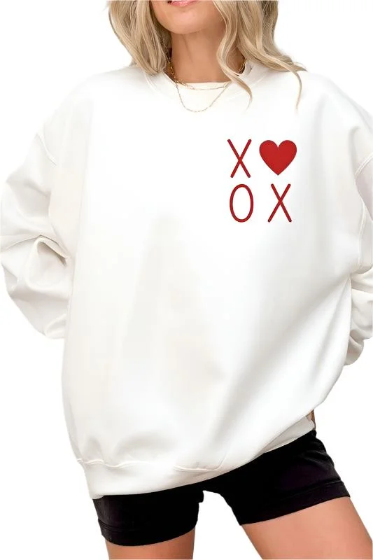 XOXO Valentines Pocket Oversized Sweatshirt