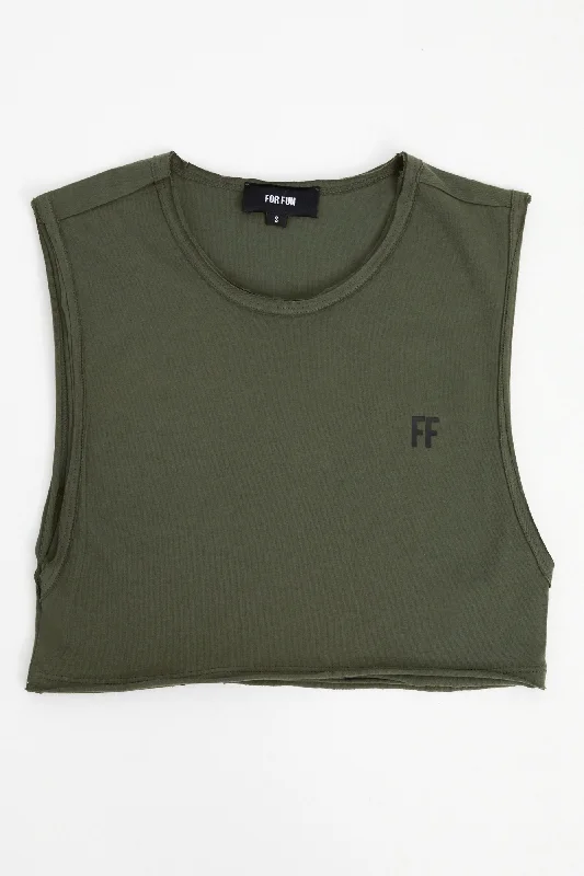 FF / Sleeveless Crop Tank Top