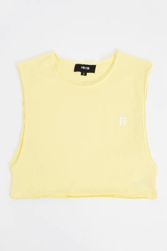 FF / Sleeveless Crop Tank Top