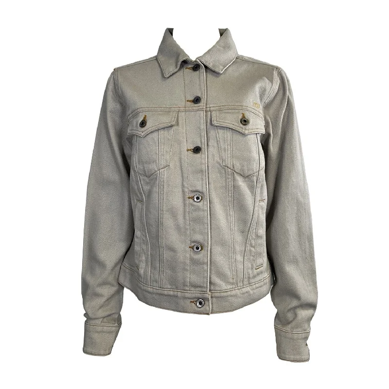 Branded Women's Beige Jacket Motor Co. Milwaukee Jean L/S (S25)