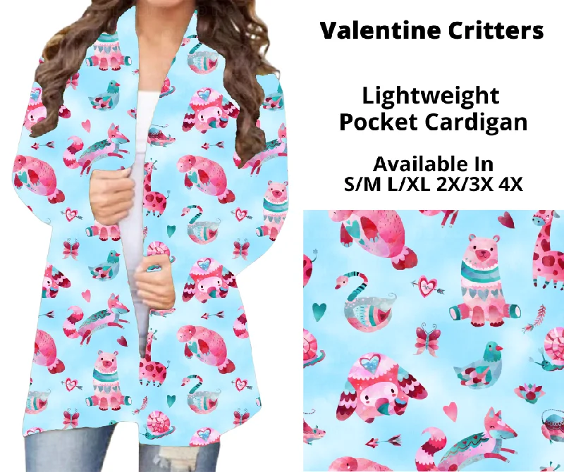 Preorder! Closes 11/20. ETA Jan. Valentine Critters Pocket Cardigan