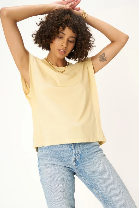 Keeper Crew Neck Tank - Honey Cream